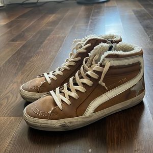 Golden Goose Camel Sneakers